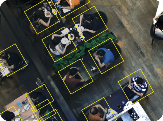 Restaurant using AI technology detection